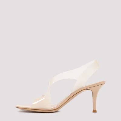 Gianvito Rossi Metropolis 70 Pvc And Leather Stiletto Sandals In White