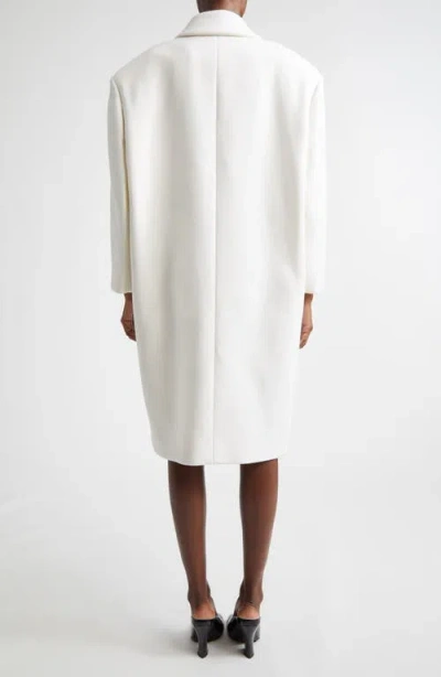 Givenchy Oversized Wool Coat In White