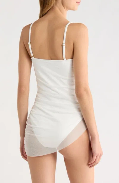 Hutch Amaris One-piece Overlay Swimsuit In White