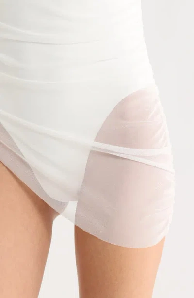 Hutch Amaris One-piece Overlay Swimsuit In White