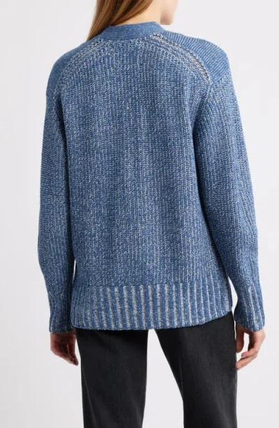 City Blues Cotton Blend Cardigan In Blue