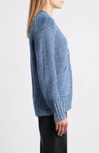 City Blues Cotton Blend Cardigan In Blue