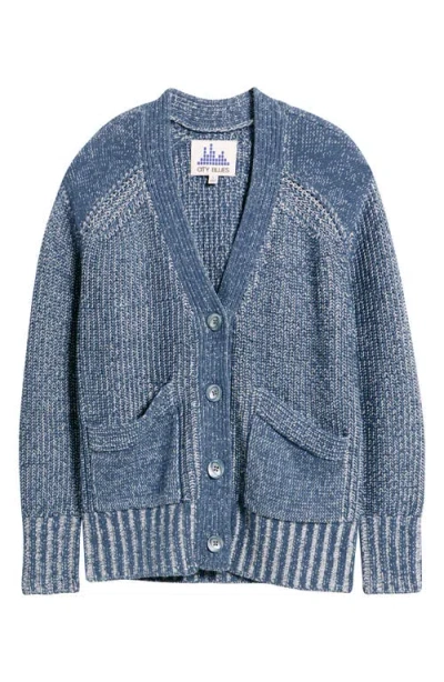 City Blues Cotton Blend Cardigan In Blue