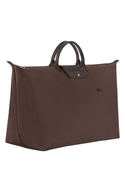 Longchamp Large Le Pilage Travel Bag In Brown