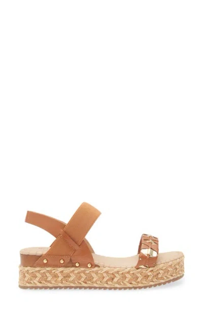 Bottero Noronha Slingback Platform Wedge Sandal In Brown