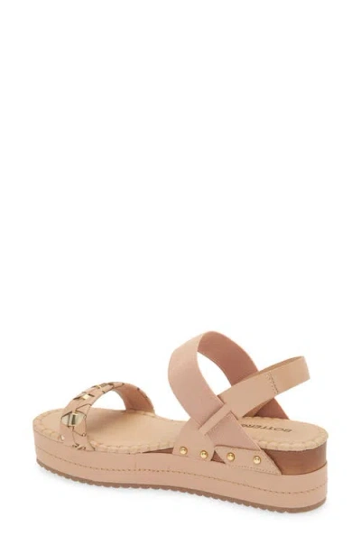 Bottero Noronha Slingback Platform Wedge Sandal In Burgundy