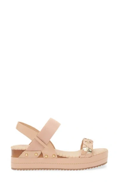 Bottero Noronha Slingback Platform Wedge Sandal In Burgundy