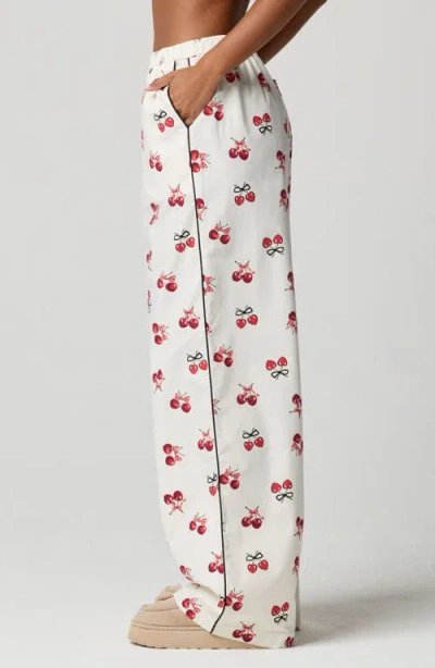 Florence By Mills Oversize Pajama Pants In White