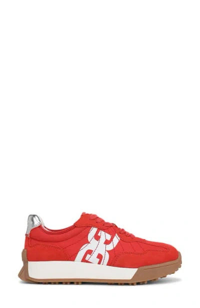 Sam Edelman Langley Retro Sneaker In Red