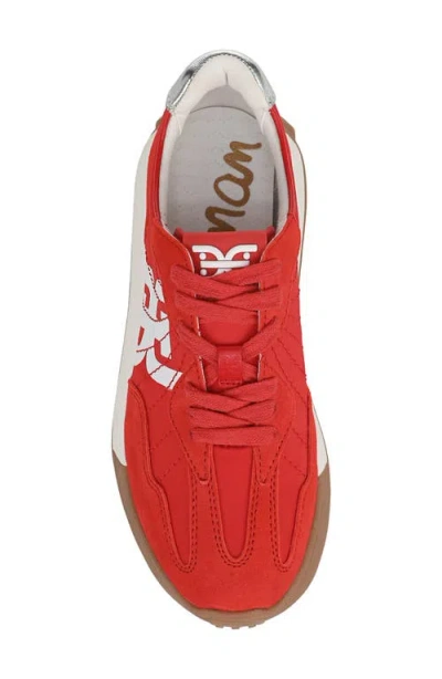 Sam Edelman Langley Retro Sneaker In Red