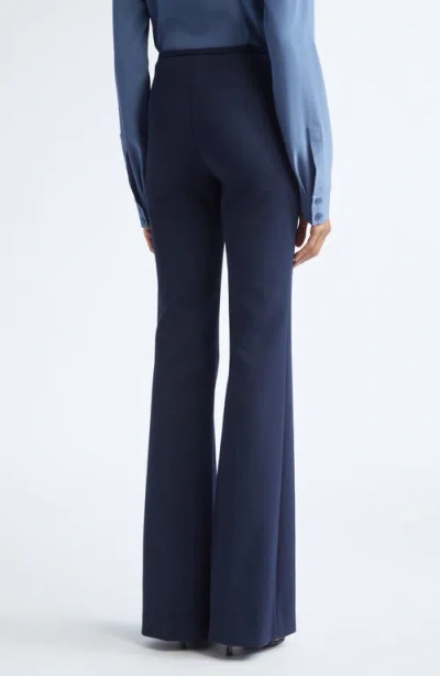 Michael Kors Collection Brooke Flare Pants In Blue