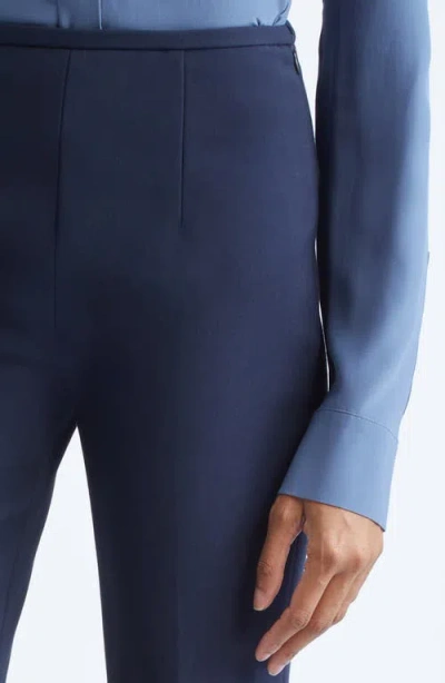 Michael Kors Collection Brooke Flare Pants In Blue