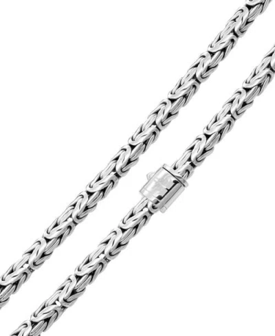 Devata Borobudur Oval 5mm Chain Necklace In Silver