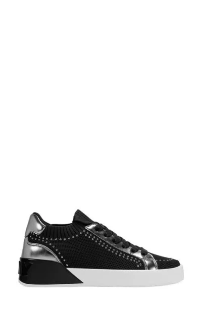 Dkny Mallory Stud Sneaker In Black