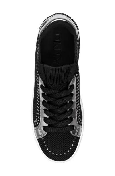 Dkny Mallory Stud Sneaker In Black