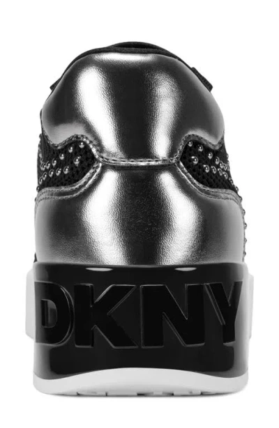 Dkny Mallory Stud Sneaker In Black