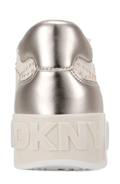 Dkny Mallory Stud Sneaker In White