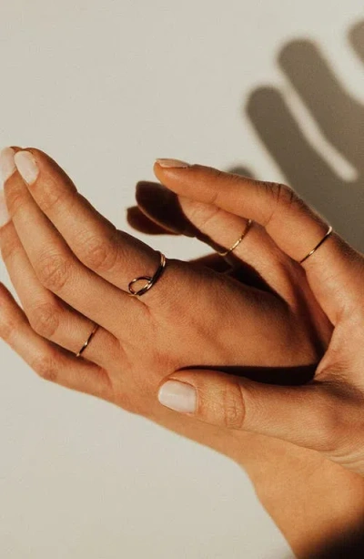 Made By Mary 14k Round Stacking Ring In Gold