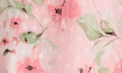 Kasper Ruffle Clip Dot Top In Multi