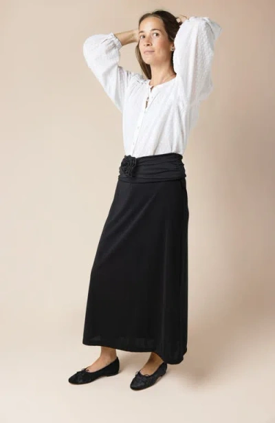 Menina Step Amelie Leather Ballet Flat In Black