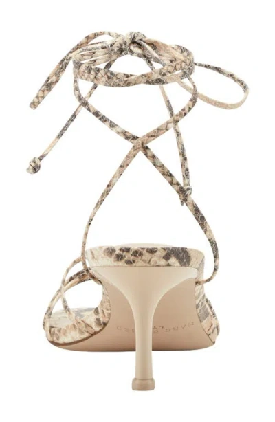 Marc Fisher Gineva Ankle Wrap Kitten Heel Sandal In Neutral