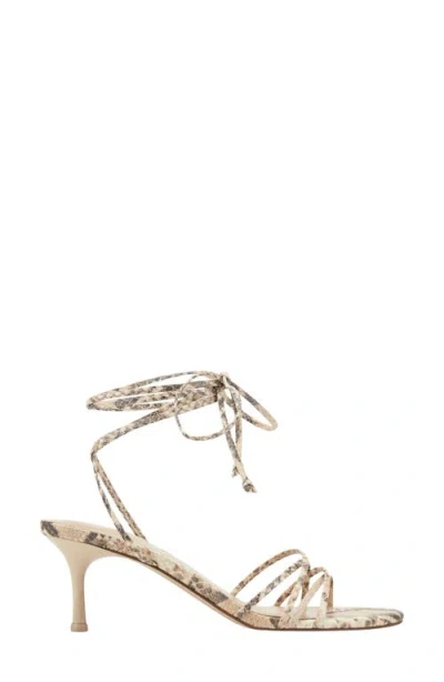 Marc Fisher Gineva Ankle Wrap Kitten Heel Sandal In Neutral