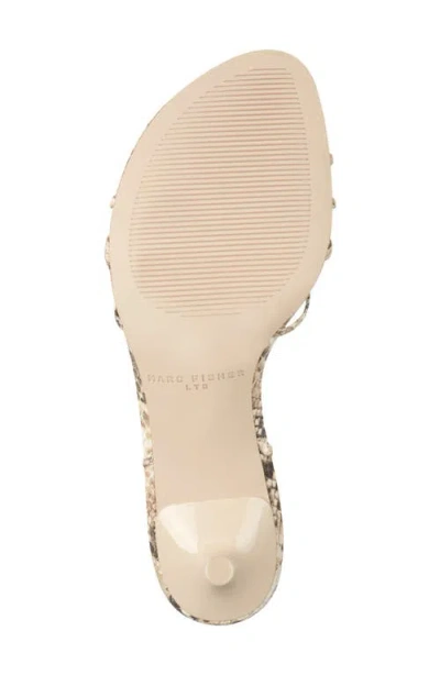 Marc Fisher Gineva Ankle Wrap Kitten Heel Sandal In Neutral