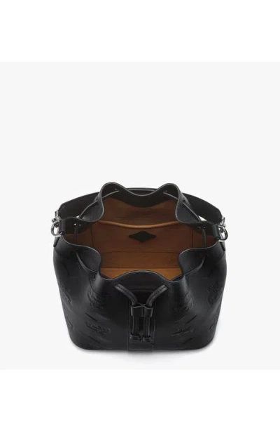 Mcm Medium Dessau Drawstring Bag In Orange