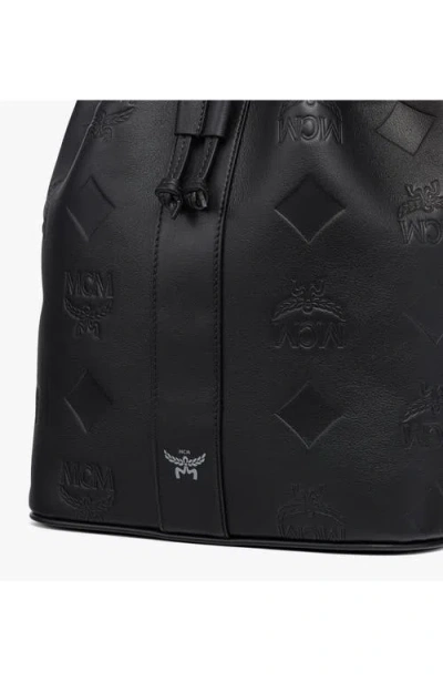 Mcm Medium Dessau Drawstring Bag In Orange