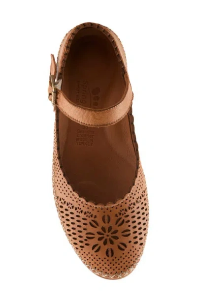 Spring Step Zabelle Mary Jane Flat In Brown
