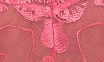 Oh La La Cheri Alicia Underwire Bra, Belt & G-string Set In Pink