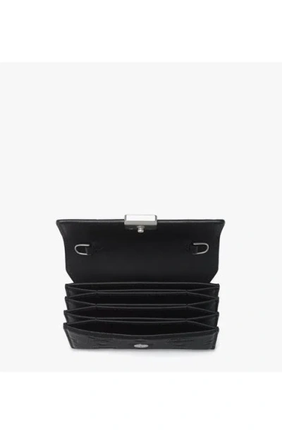 Mcm Mini Aren Chain Wallet In Black