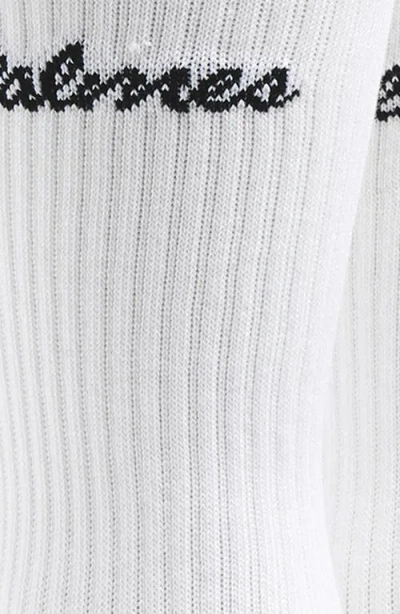 Palmes 2-pack Logo Crew Socks In White