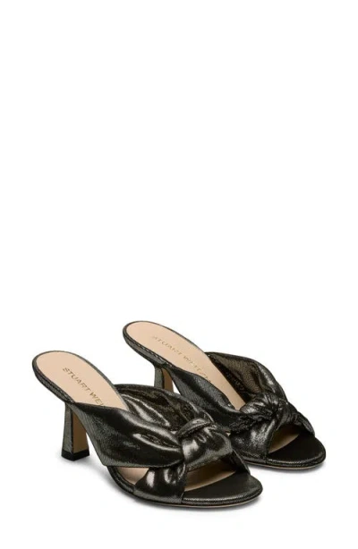 Stuart Weitzman Soplaya Slide 75 Sandal In Black