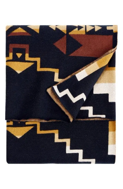 Pendleton Four Corners Throw Blanket In Black