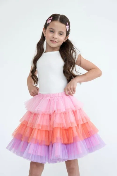 Mini Celebrities Ombre Tutu Skirt In Multi
