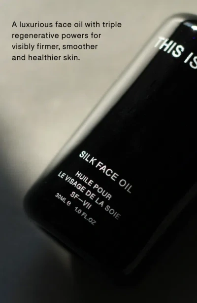 Thisissilk Silk Face Oil In Black