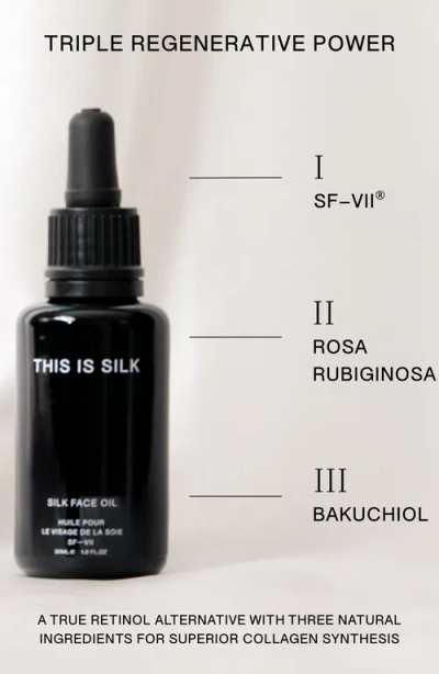 Thisissilk Silk Face Oil In Black
