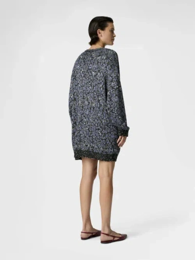 Missoni Oversized Cardigan In An Animal-print Jacquard Knit In Animal Print