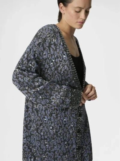 Missoni Oversized Cardigan In An Animal-print Jacquard Knit In Animal Print