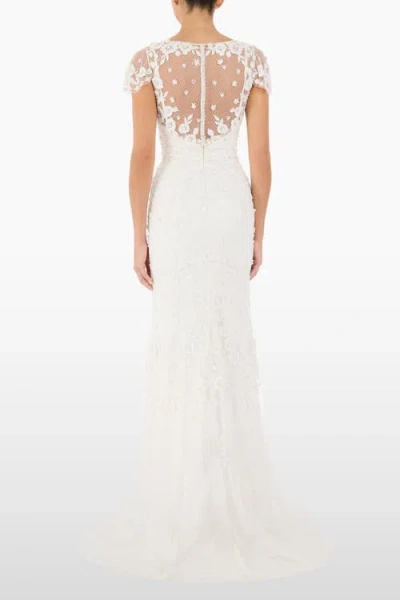 Jenny Packham Sweet Juliet Floral Lace Dress In White