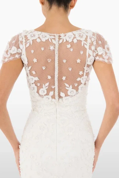 Jenny Packham Sweet Juliet Floral Lace Dress In White
