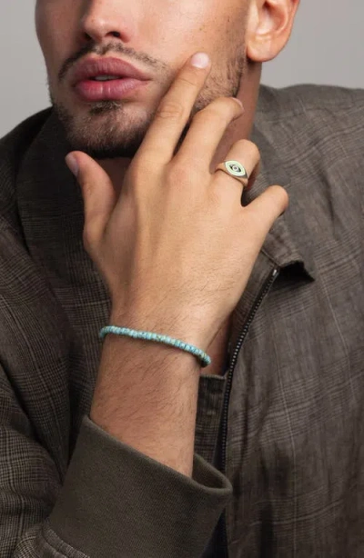 Nialaya Evil Eye Signet Ring