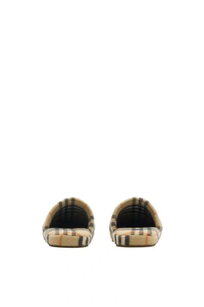 Burberry Quilted Check Sandals For Women In Neutral