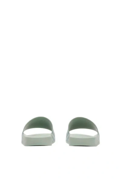 Burberry Check-pattern Slides In Green