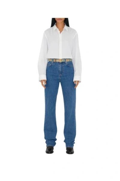 Burberry Check Tb Belt In Multi