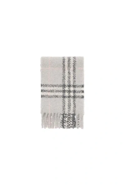 Burberry Check Alpaca Wool Blend Bouclé Scarf