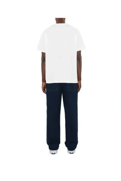 Burberry Cotton T Shirt Featuring Front Logo Print In White