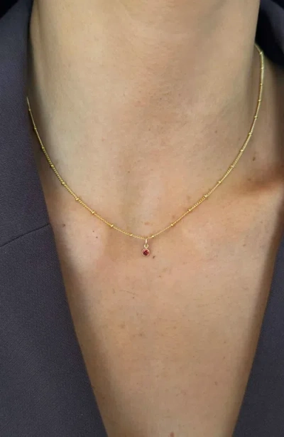 Cuffed By Nano Birthstone 14k Gold Filled Necklace