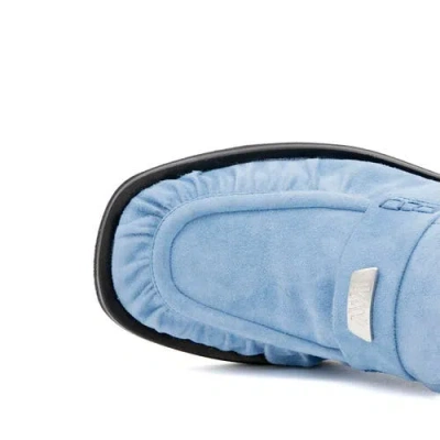 Valentina Rangoni Cortina Block Heel Loafer In Blue